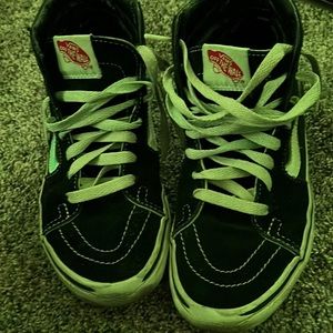 Vans old skool skate black white hightop sneakers